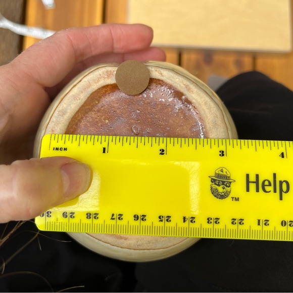 Vintage Studio Ceramic Pottery Leaf Pitcher 22 Oz - Picture 13 of 14